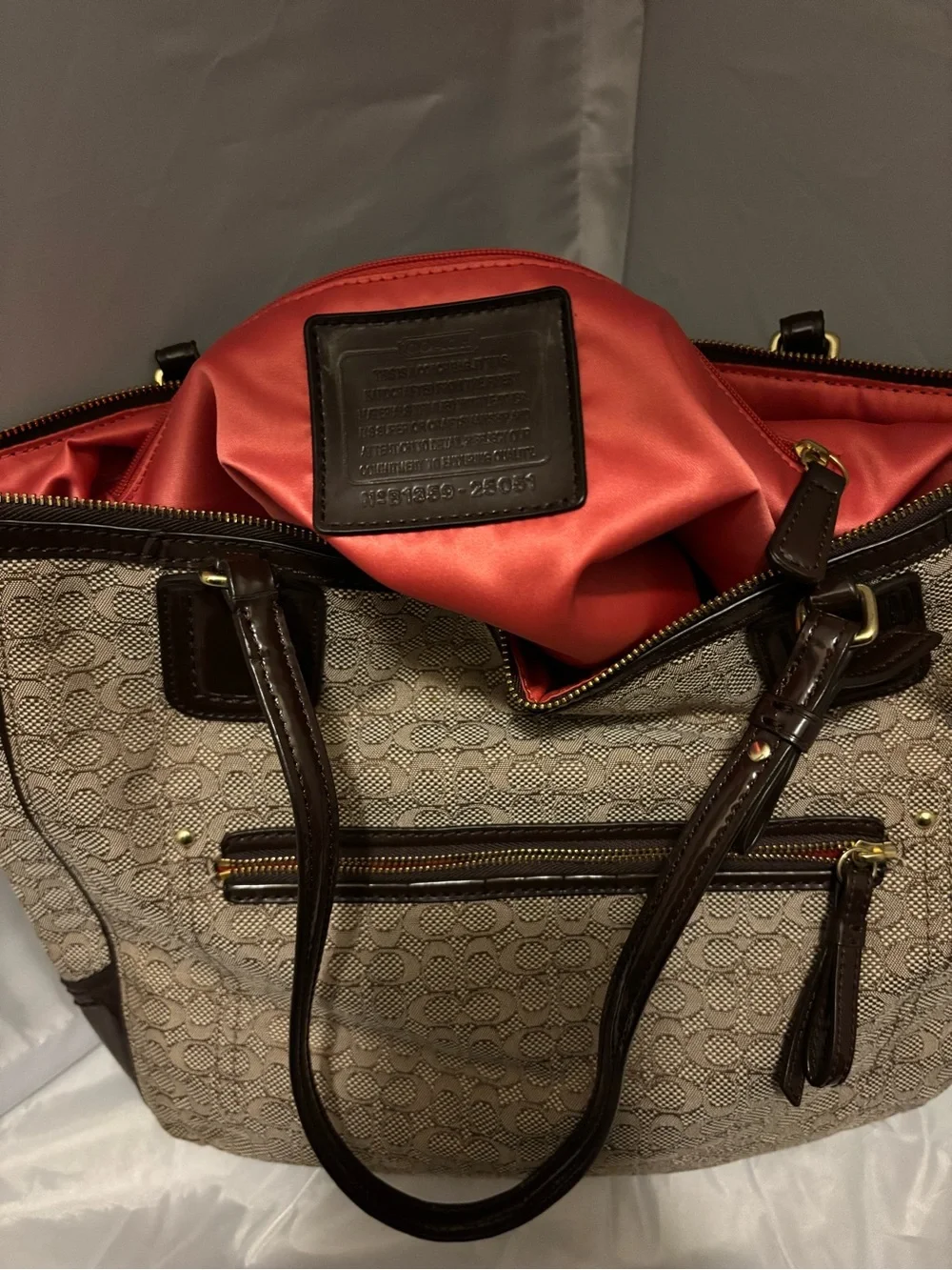 Coach Poppy Signature shoulder bag